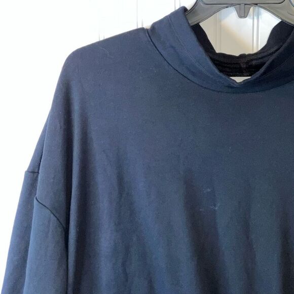 Liz Claiborne Mock Neck Sweatshirt Women’s Size 2X Black Toggle Long Sleeve NEW - Picture 2 of 9